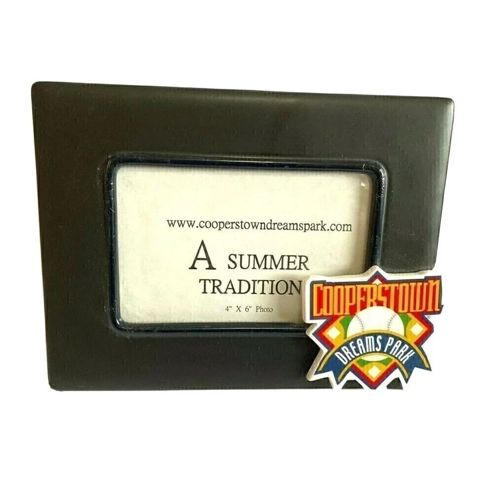 Cooperstown Baseball Frame 4 x 6 Black Boys Summer MLB Dreams Park Photo Enamel